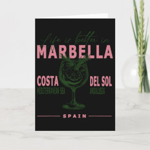 Livet i Marbella är bättre i Costa Del Sol Andalus Kort