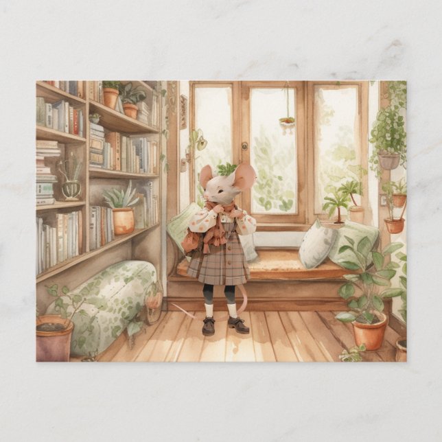 Livet i Mice Town - My Lycklig Ställe vykort (Framsida)