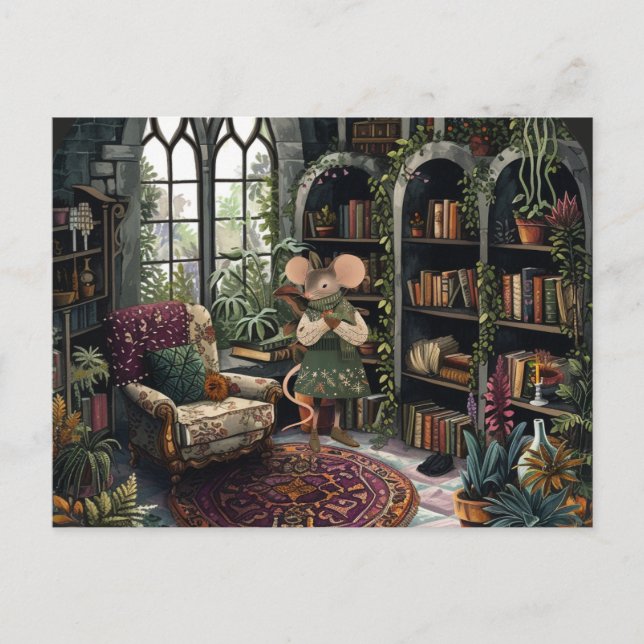 Livet i Mice Town - My Lycklig Ställe Vykort (Framsida)