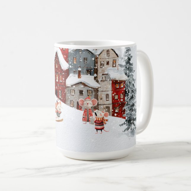 Livet i Musstaden - Det är vinter! Kaffemugg (Framsida höger)