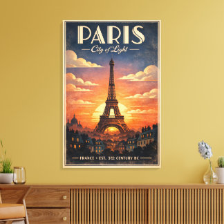 Livet i Paris Canvastryck