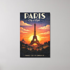 Livet i Paris Canvastryck