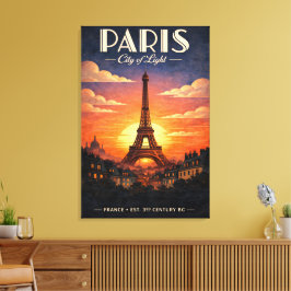 Livet i Paris Canvastryck