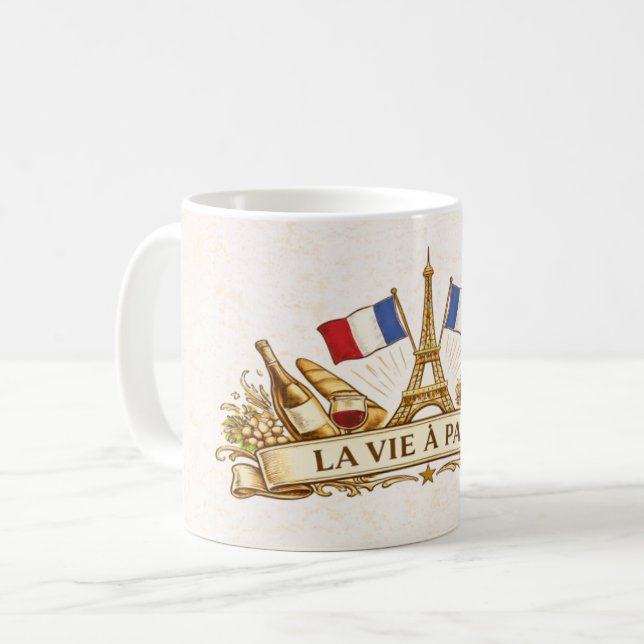 Livet i Paris Kaffemugg (Framsida vänster)