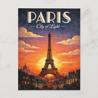 Livet i Paris Vykort