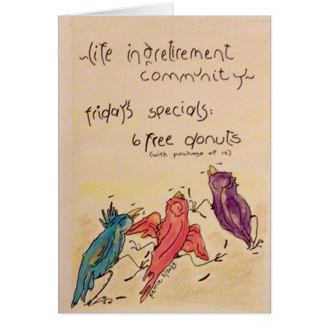 Livet i Pension Hälsningskort (Framsidan)