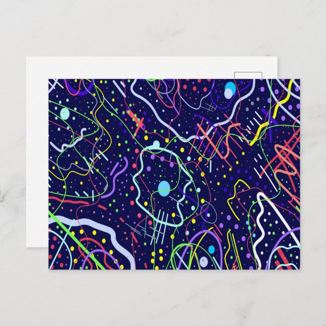 Livet i rymden vykort (Fram/baksida)