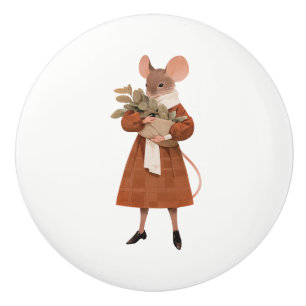 Livet i sorten Mice Series # 9 Ceramic pull Knopp