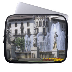 Livet i Spanien det vackra Plaza Cataluna med Laptop Sleeve