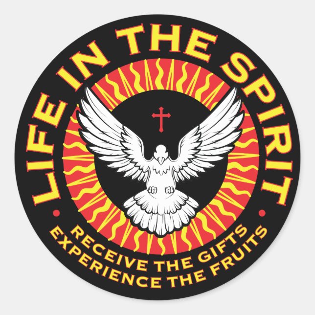 Livet i Spirit Stickers Runt Klistermärke (Framsida)