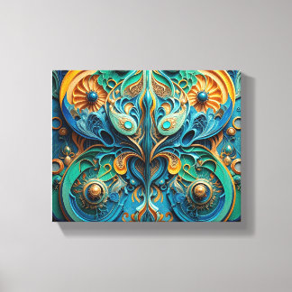 Livet imiterar konst canvastryck