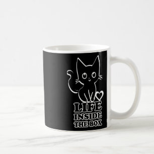 Livet innanför lådan - Svarta Kattunge Kaffemugg