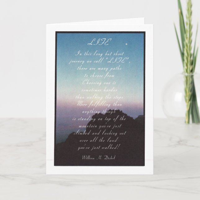 "Livet" inspirationskort Kort (Framsida)