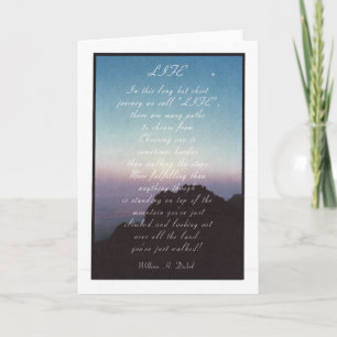 "Livet" inspirationskort Kort