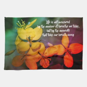 Livet inspirationsoffertblommor, Abstrakt Kökshandduk