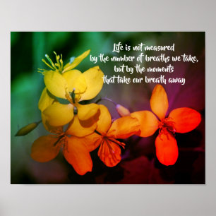 Livet inspirationsoffertblommor, Abstrakt Poster