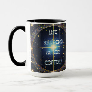 Livet inträffar efter kaffe mugg