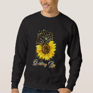 Livet kärlek Sun Flower Lång Ärmad Tröja