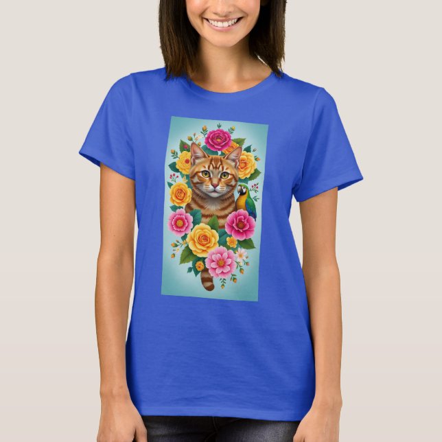 LIVET LEVANDE TIGERKATT T SHIRT (Framsida)