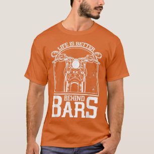 Livet ligger bättre bakom Pub Chopper-motorcykeln T Shirt