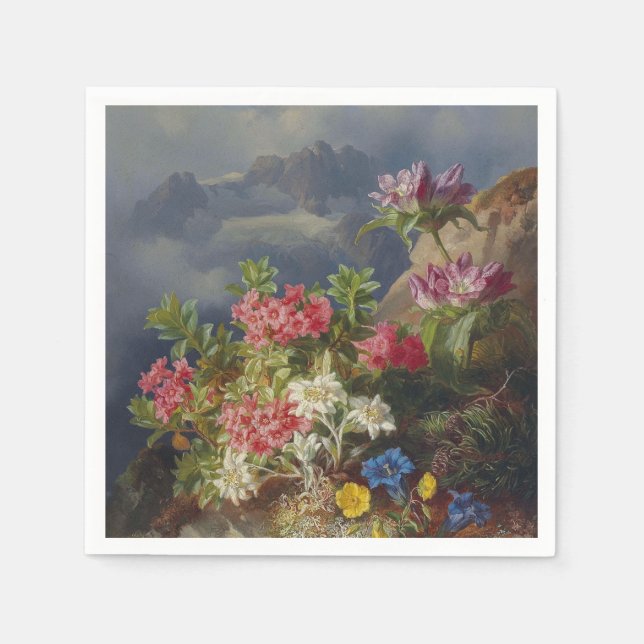 Livet med Alpine Flowers - Andreas Lach Pappersservett (Framsidan)
