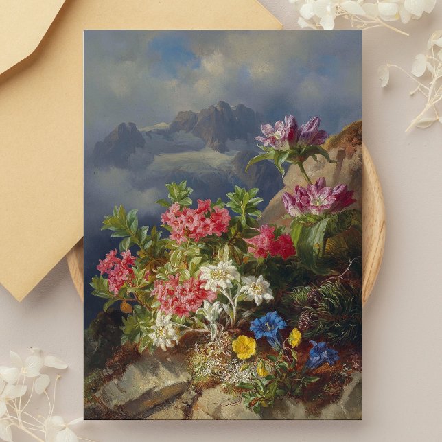 Livet med Alpine Flowers - Andreas Lach Vykort (Skapare uppladdad)