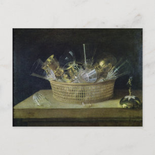 Livet med Basket av glasögon, 1644 Vykort