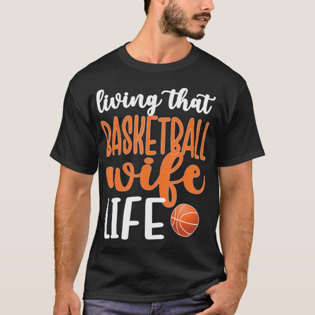 Livet med Basketboll-matchen T Shirt (Framsida)