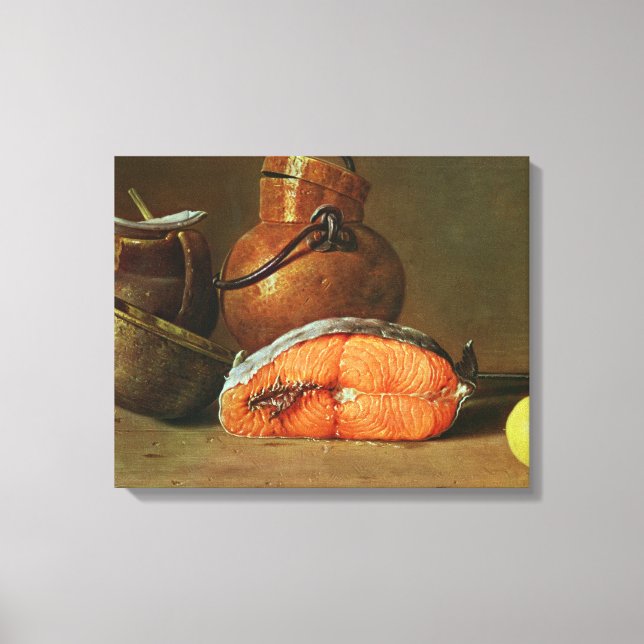Livet med Biet i Salmon Canvastryck (Framsida)