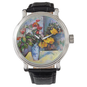 Livet med blommor i Vas, Paul Cezanne Armbandsur
