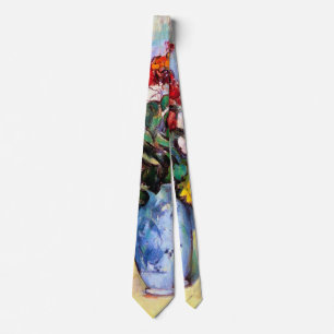 Livet med blommor i Vas, Paul Cezanne Slips