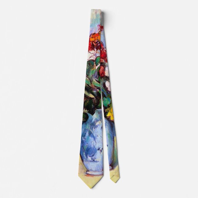 Livet med blommor i Vas, Paul Cezanne Slips (Framsida)