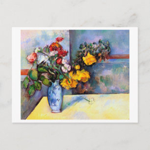 Livet med blommor i Vas, Paul Cezanne Vykort