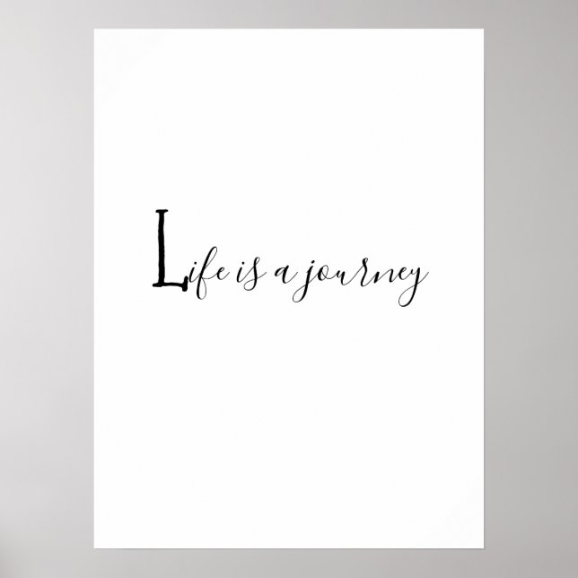 LIVET MED coolor ÄR EN JOURNEY Print Art Poster (Framsidan)