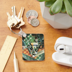 Livet med den kontrollerade tabletecloth av Juan G Nyckelring