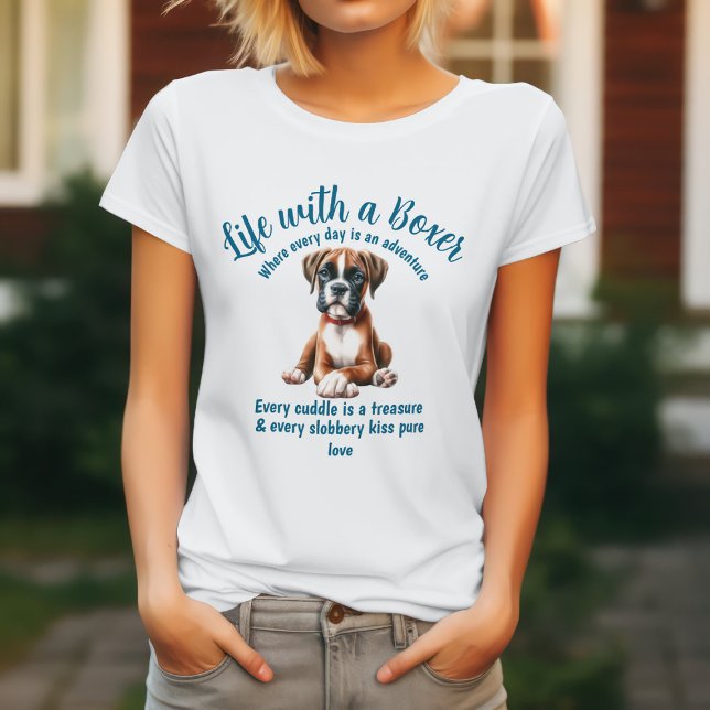 Livet Med en Boxerhund T Shirt (Skapare uppladdad)