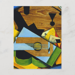 Livet med en Guitar av Juan Gris Vykort