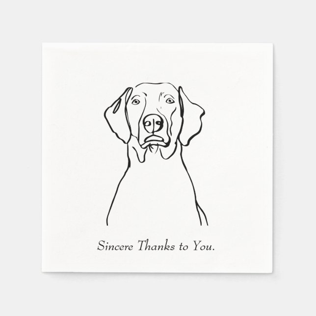 Livet med en Weim Pappersservett (Framsidan)