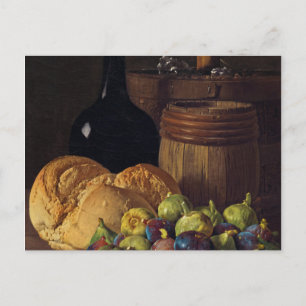 Livet med Figs och Bread av Luis Melendez Vykort