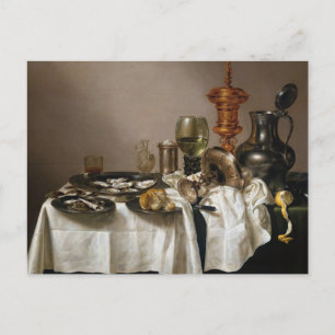 Livet med gylt goblet - Willem Claesz. Heda Vykort