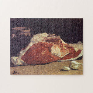 Livet med Kött Monet Fine Art Pussel