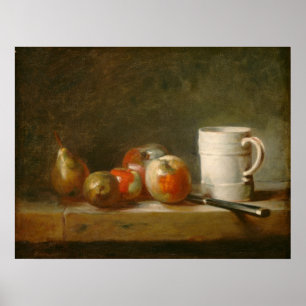 Livet med Mugg - Jean-Siméon Chardin Fine Art Poster