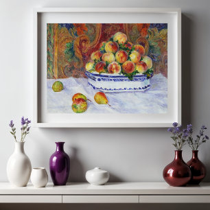 Livet med persikor, Renoir Poster