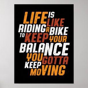 Livet med "Riding Bike" Poster