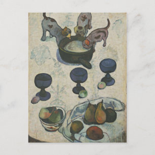 Livet med tre valpar av Paul Gauguin Vykort