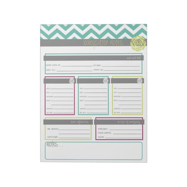 Livet. Mer organiserat. Anteckningsblocket Babywat Anteckningsblock (Roterad)