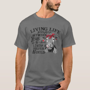 Livet någonstans mellan Jesus tar hjulet T Shirt