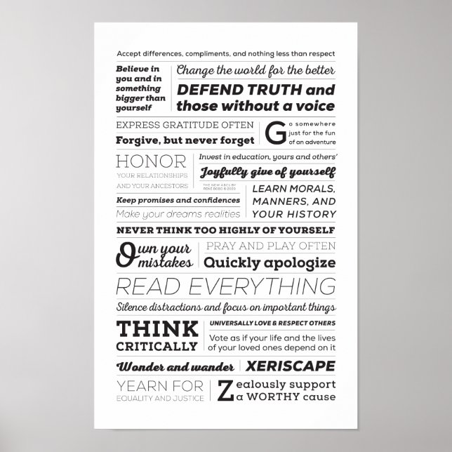 Livet nya ABC Poster (Framsidan)