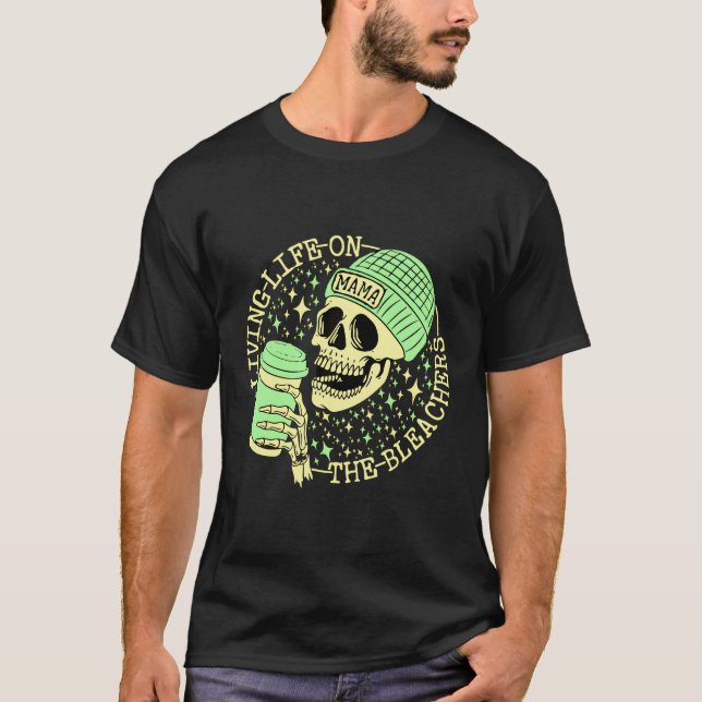 Livet på Blekers Funny Skeleton Mamma T Shirt (Framsida)