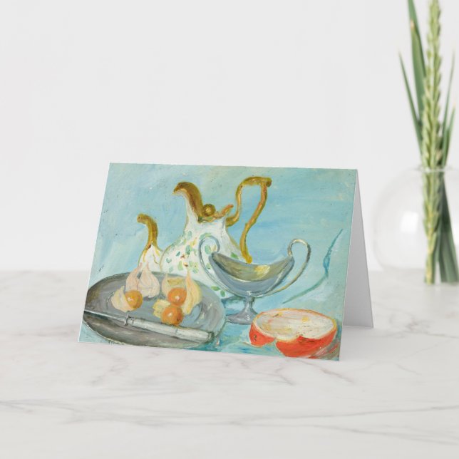 Livet på en blå bakgrund | Tadeusz Makowski Kort (Framsida)